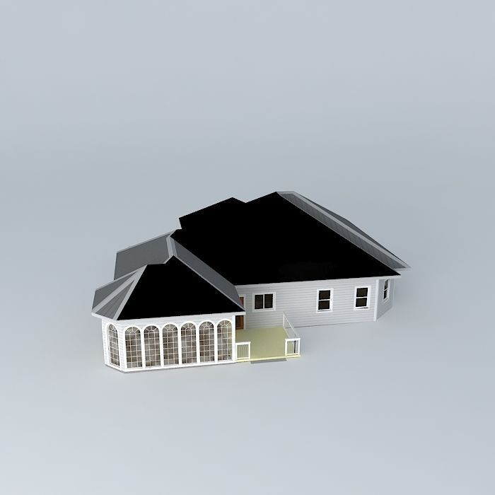 Eclectic Ranch House Free 3D model_2