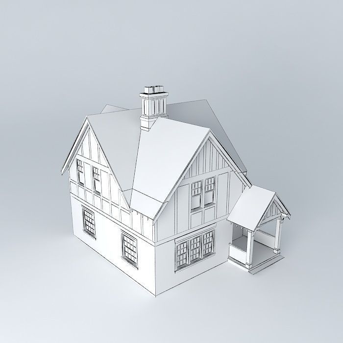 Tudor House Free 3D model_3