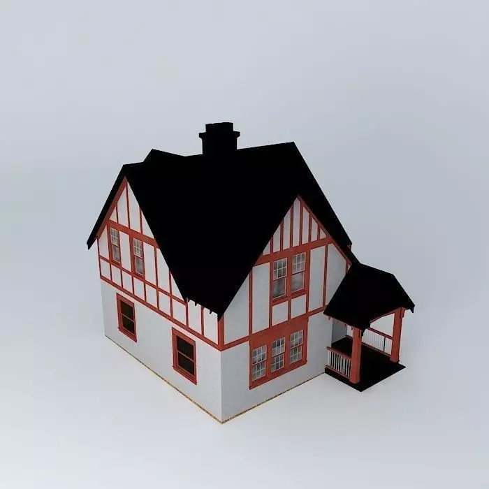 Tudor House Free 3D model_0