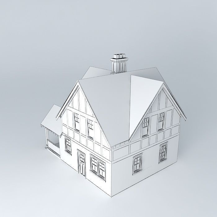 Tudor House Free 3D model_4