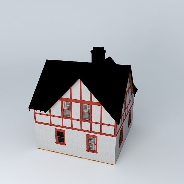 Tudor House Free 3D model_1