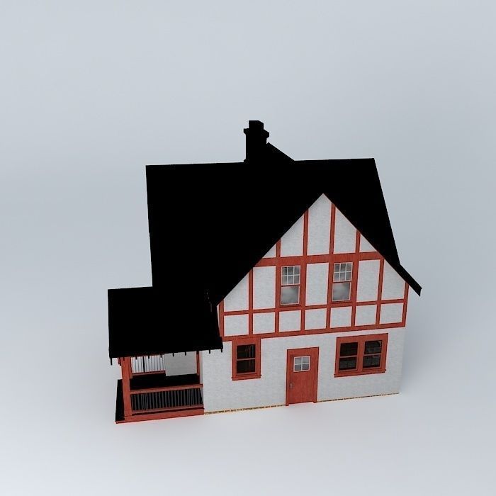 Tudor House Free 3D model_2