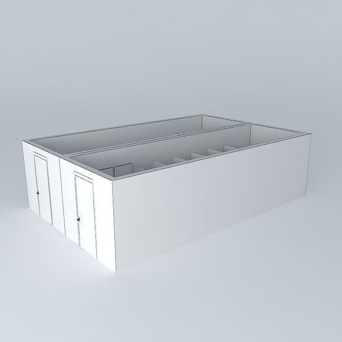 Public Restrooms Free 3D model_4