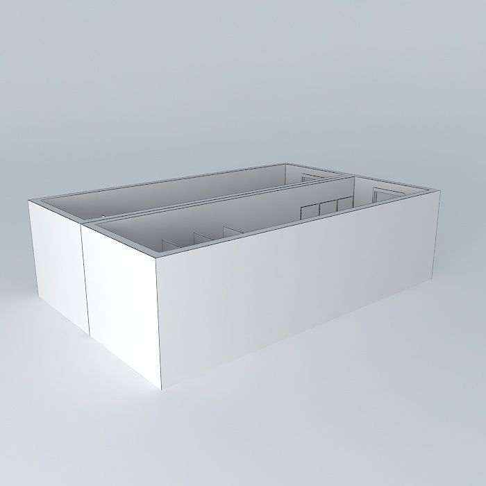 Public Restrooms Free 3D model_3
