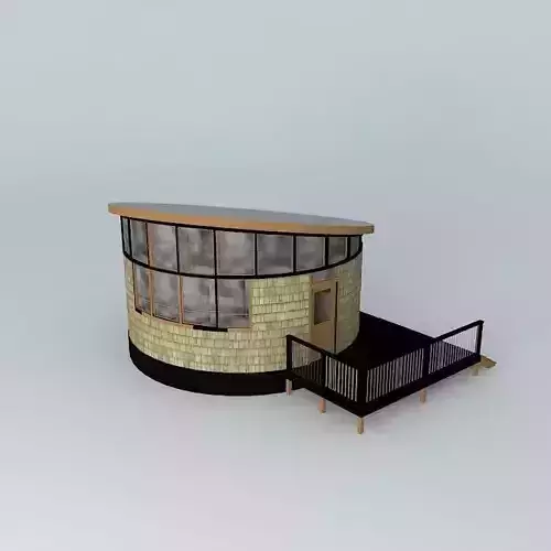 Round House Cabin Free 3D model