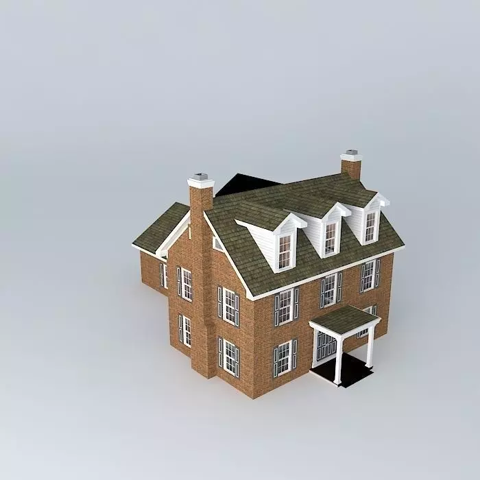 Colonial House Free 3D model