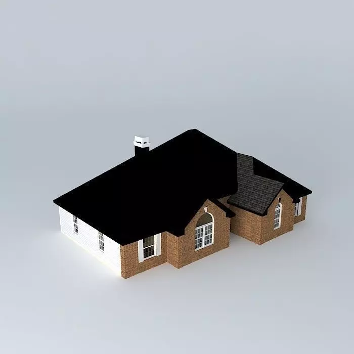 Brick House Free 3D model