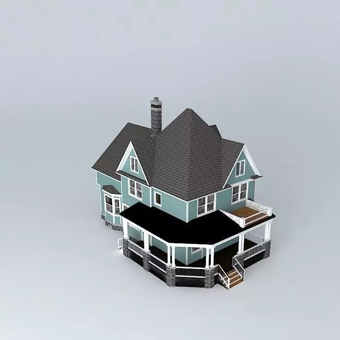 Old House Free 3D model_0