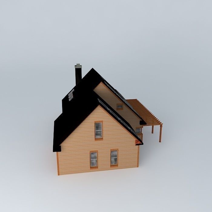 Hybrid House Free 3D model_2