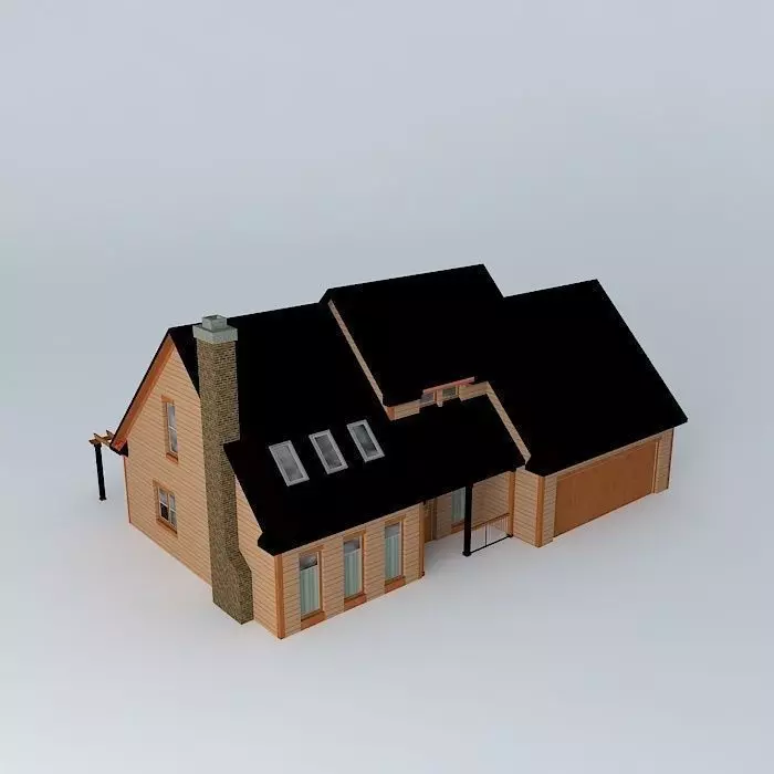 Hybrid House Free 3D model_0