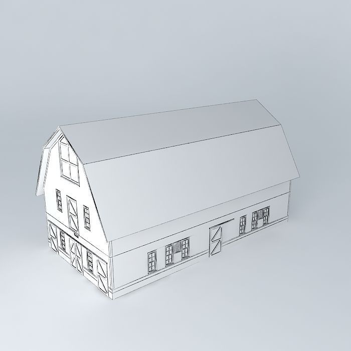 Dairy Barn Free 3D model_4