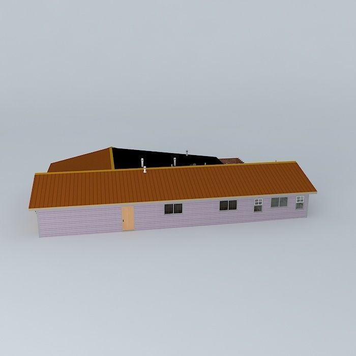 80s Style Home Free 3D model_2