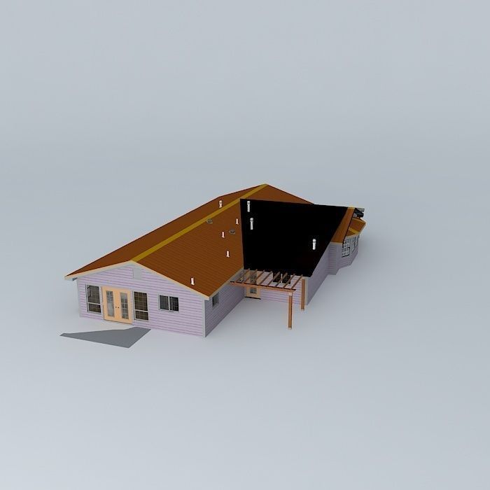 80s Style Home Free 3D model_1