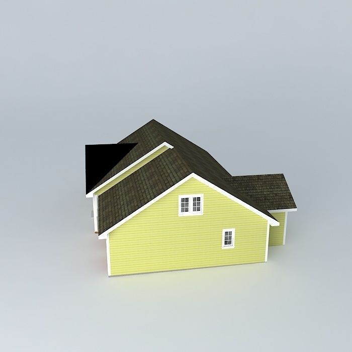 Colonial House Free 3D model_2