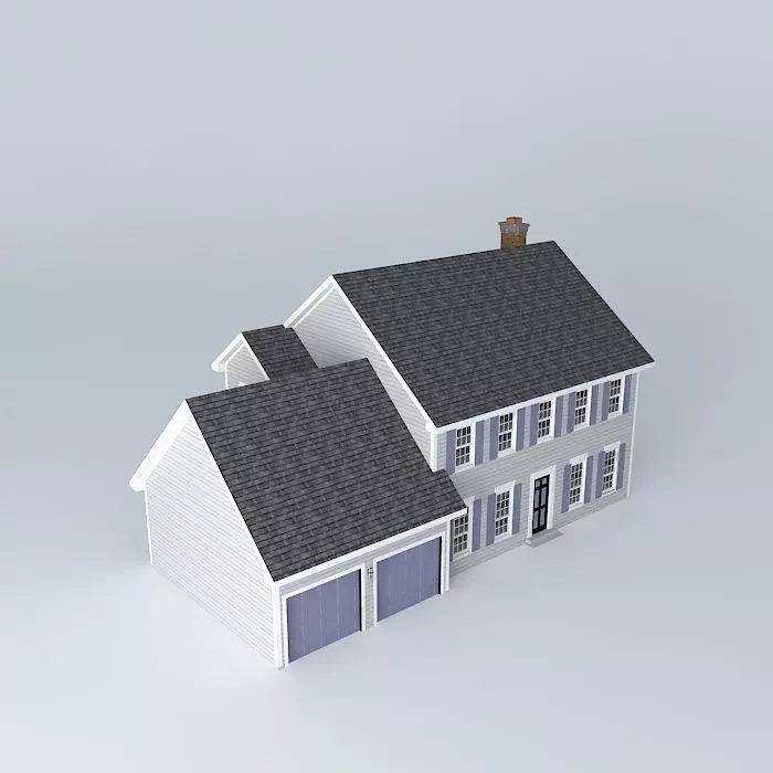 Colonial House Free 3D model