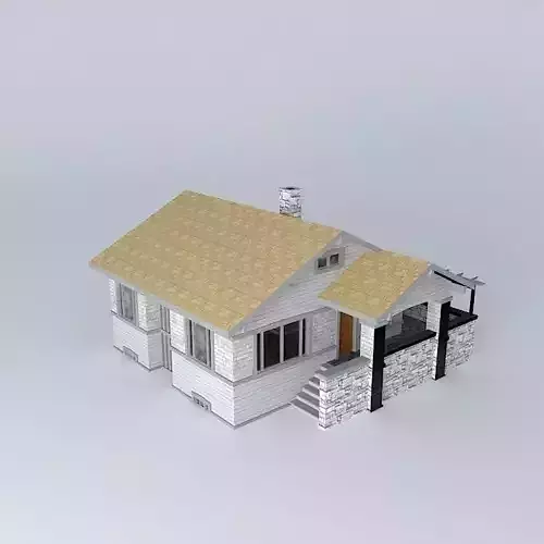 Bungalow house Free 3D model