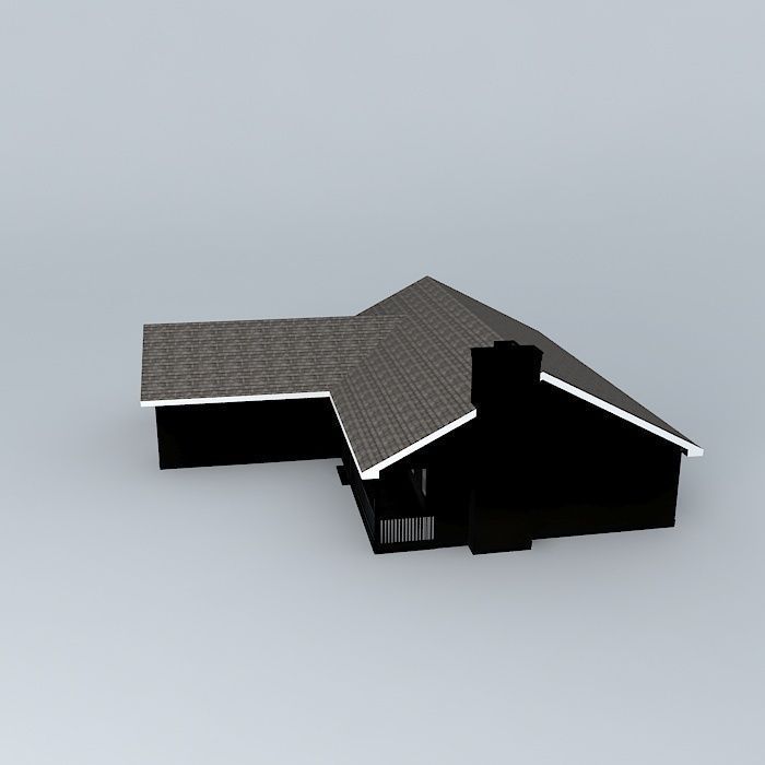 Ranch House Free 3D model_2