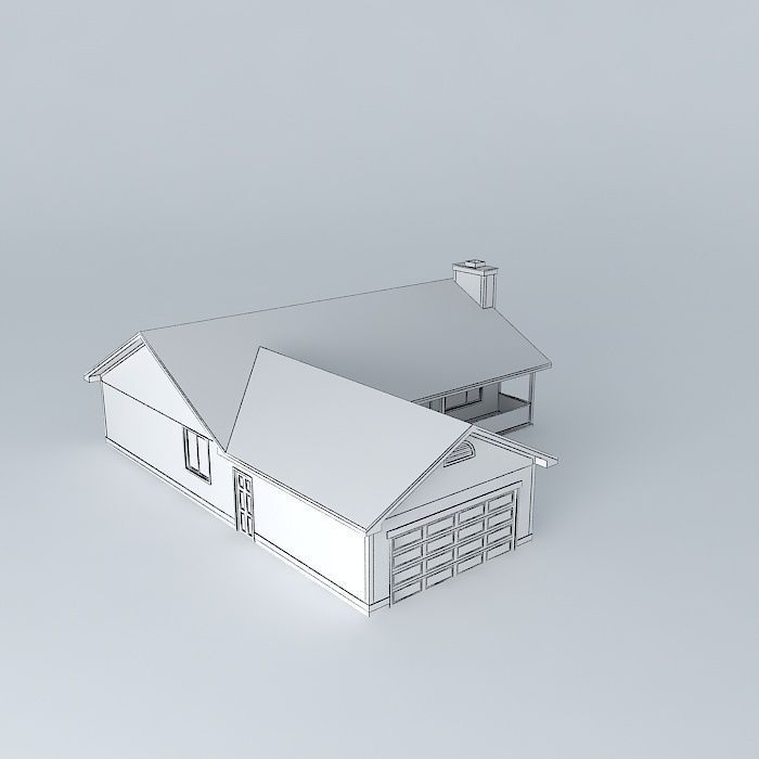 Ranch House Free 3D model_3