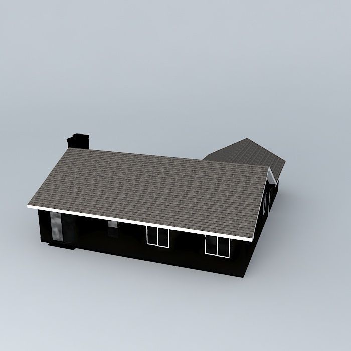 Ranch House Free 3D model_1