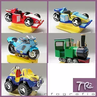 KIDDY RIDE PACK 3D model