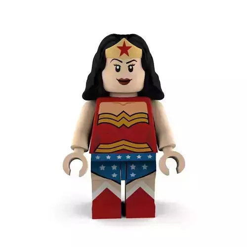 Wonder Woman Lego 3D model