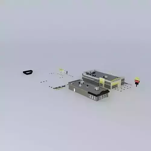 Restaurant lego building