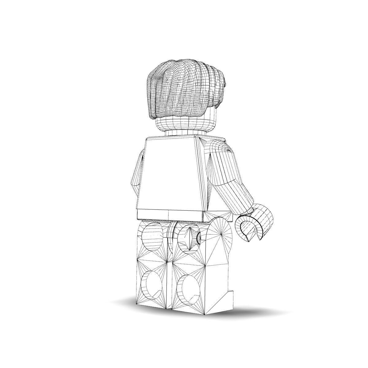 The Hulk lego 3D model_5