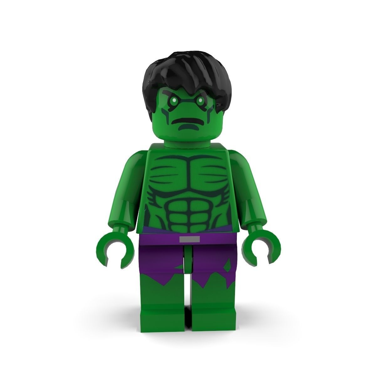 The Hulk lego 3D model_2