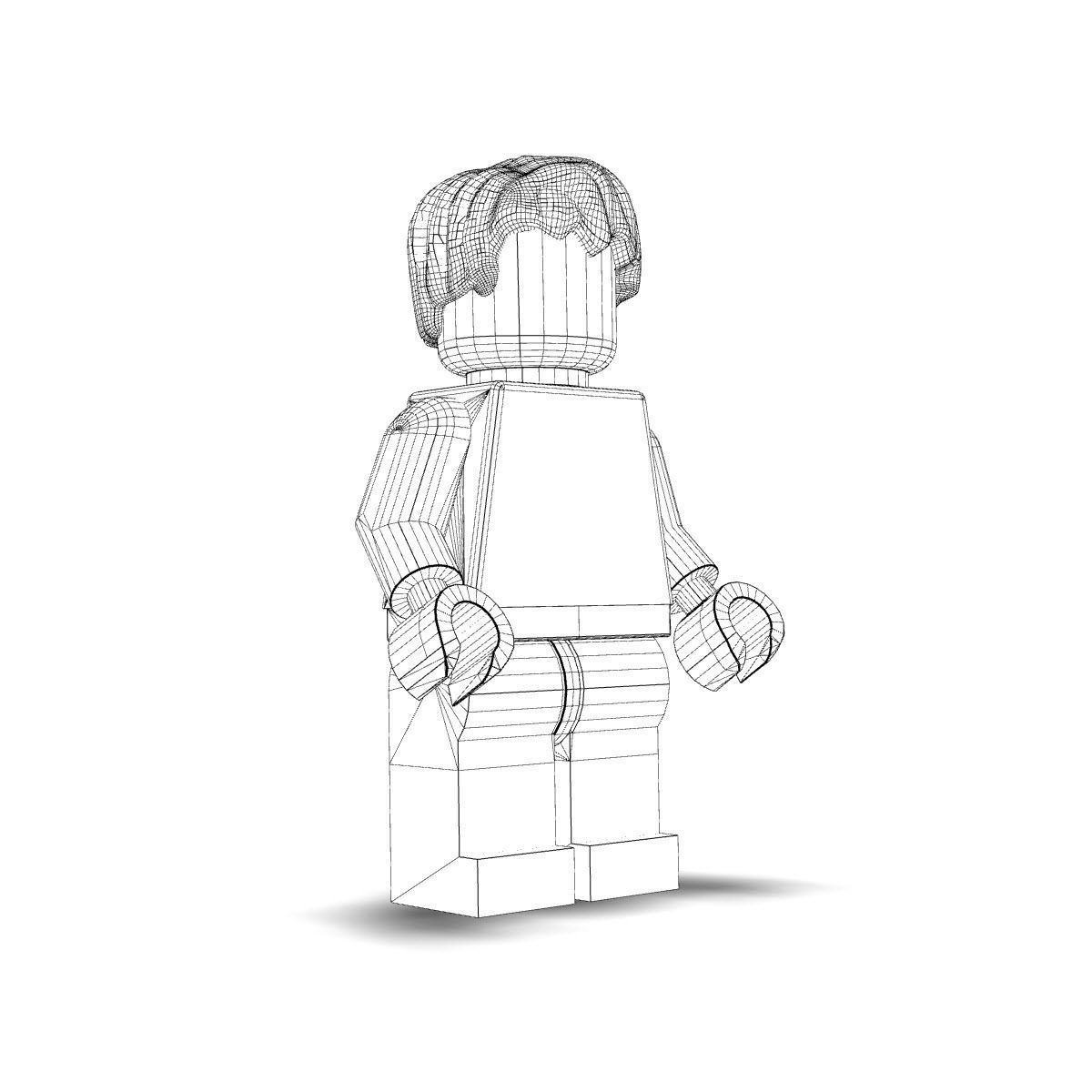 The Hulk lego 3D model_1