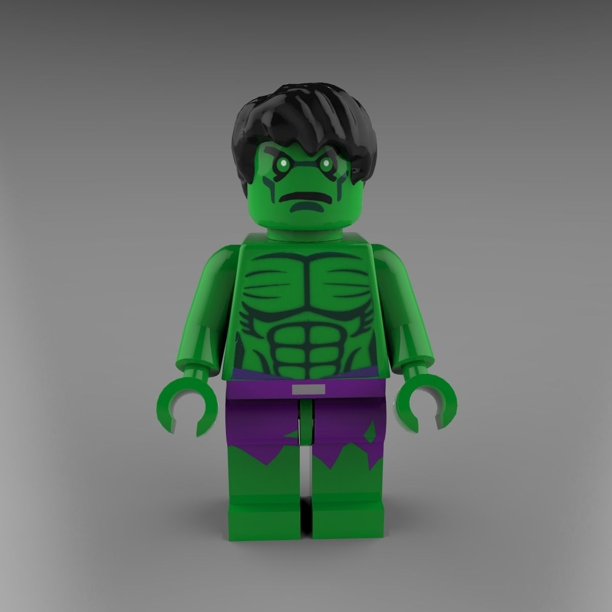 The Hulk lego 3D model_3
