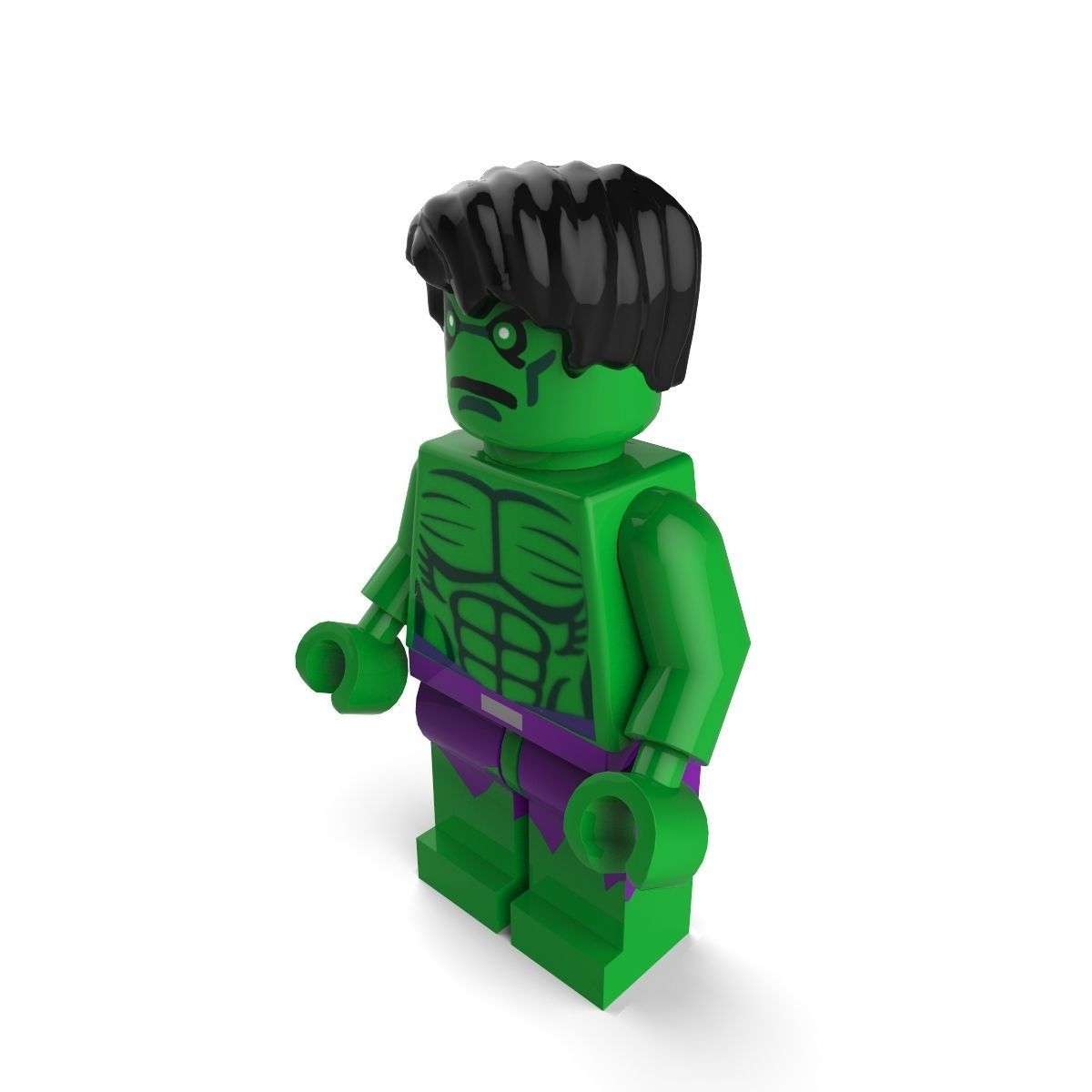 The Hulk lego 3D model_6