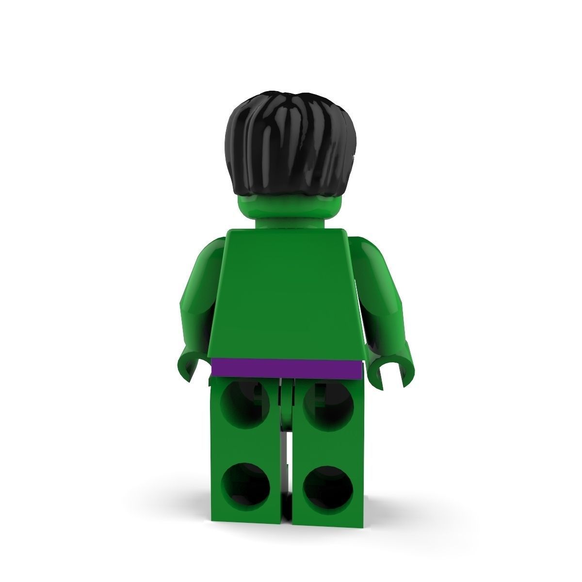 The Hulk lego 3D model_4