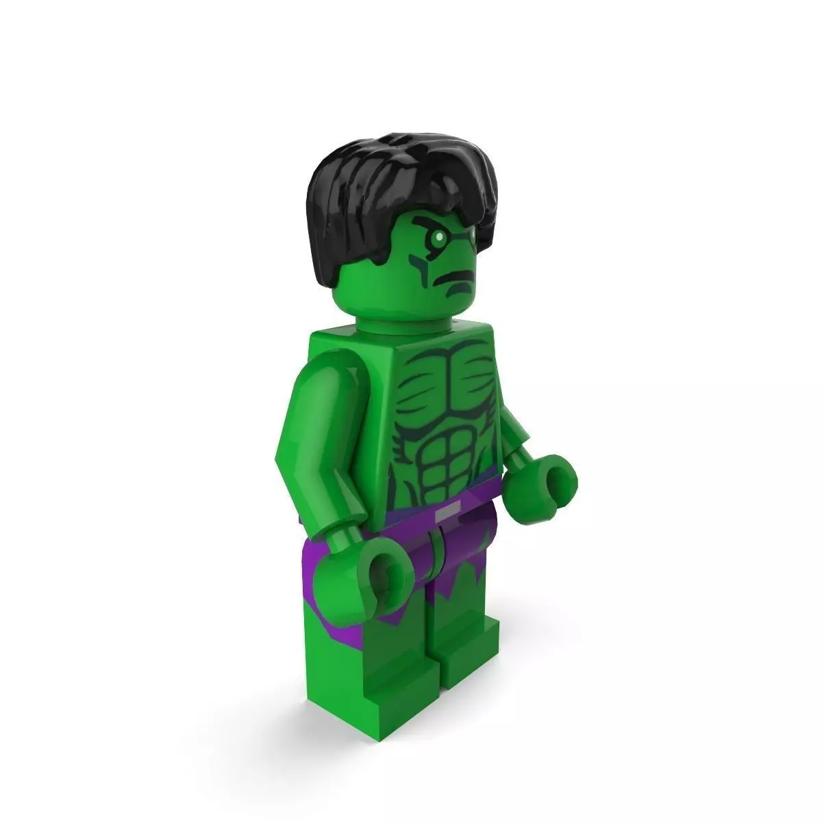 The Hulk lego 3D model_0