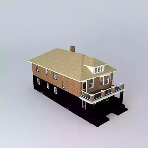 Two Family Flat Free 3D model