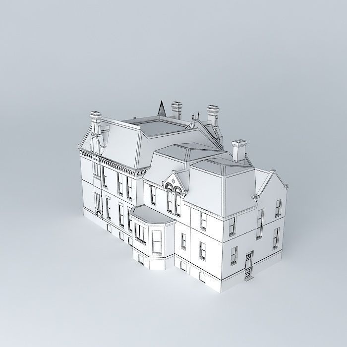 Victorian Mansion Free 3D model_4