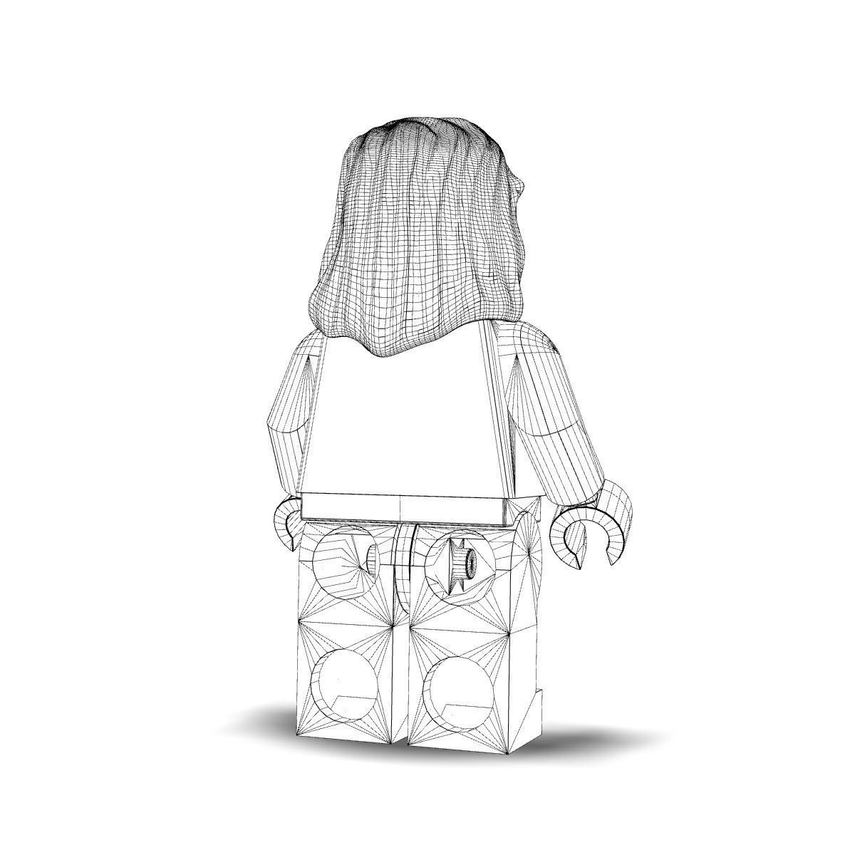 Hermoine lego harry potter character 3D model_7