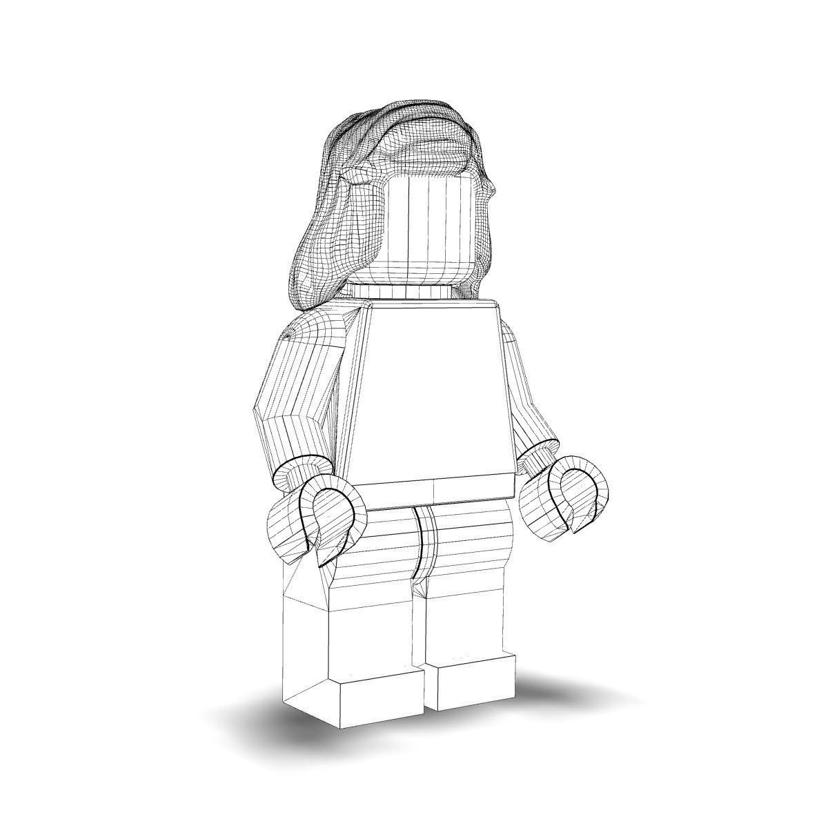 Hermoine lego harry potter character 3D model_5