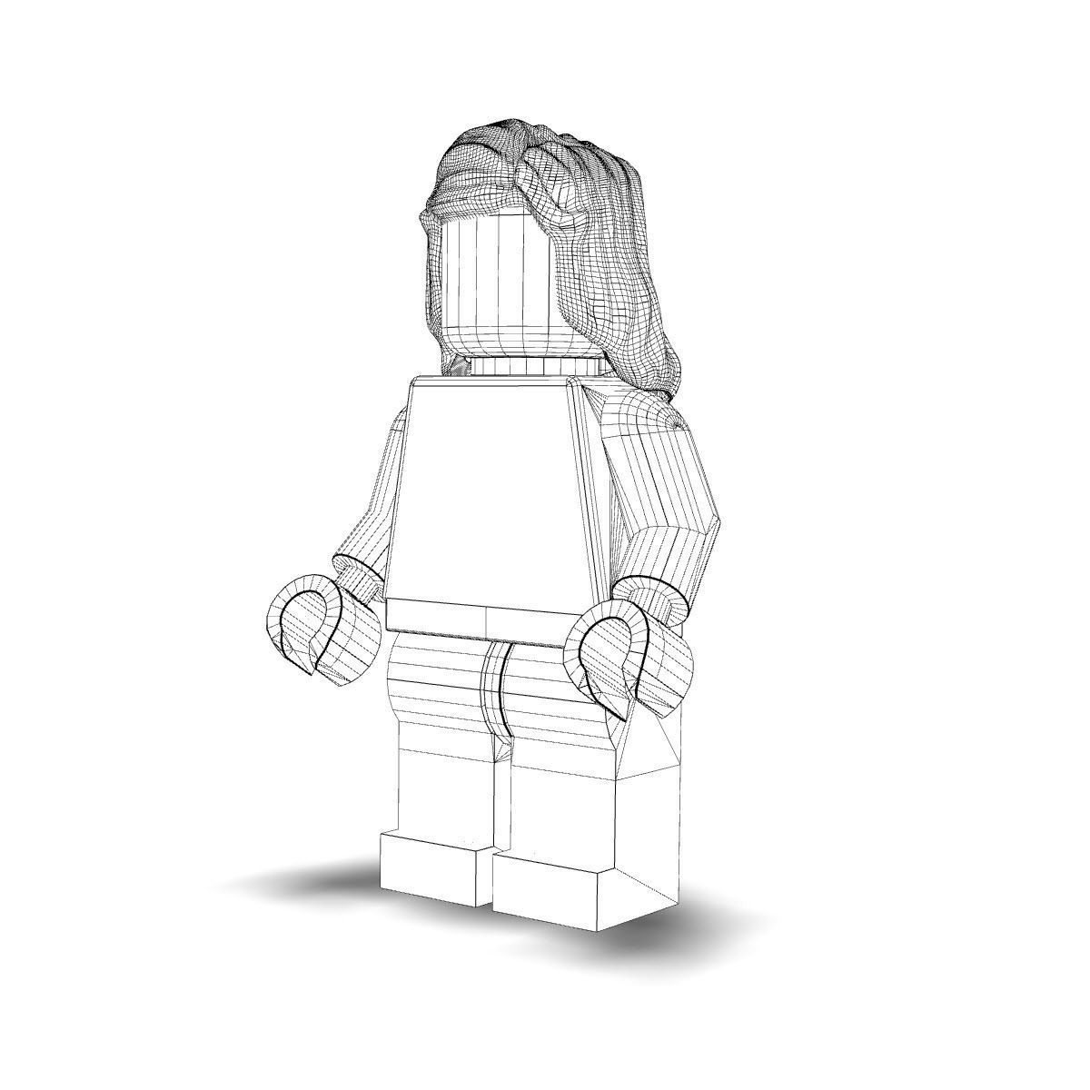 Hermoine lego harry potter character 3D model_6