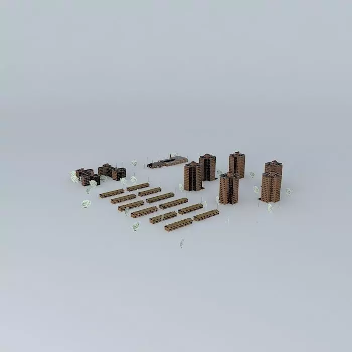 The Projects set of metal containers Free 3D model