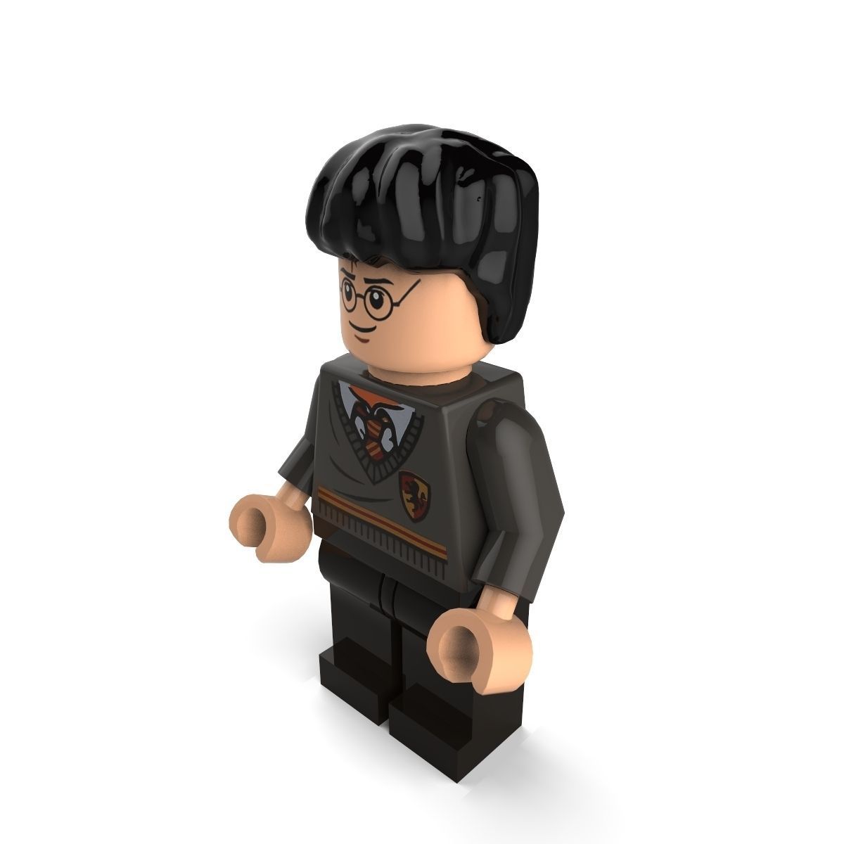 HarryPotterUniform lego harry potter with glasses 3D model_2