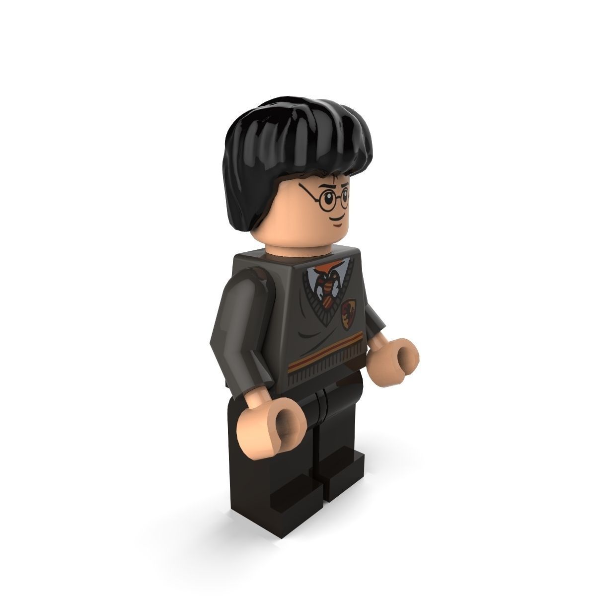 HarryPotterUniform lego harry potter with glasses 3D model_1