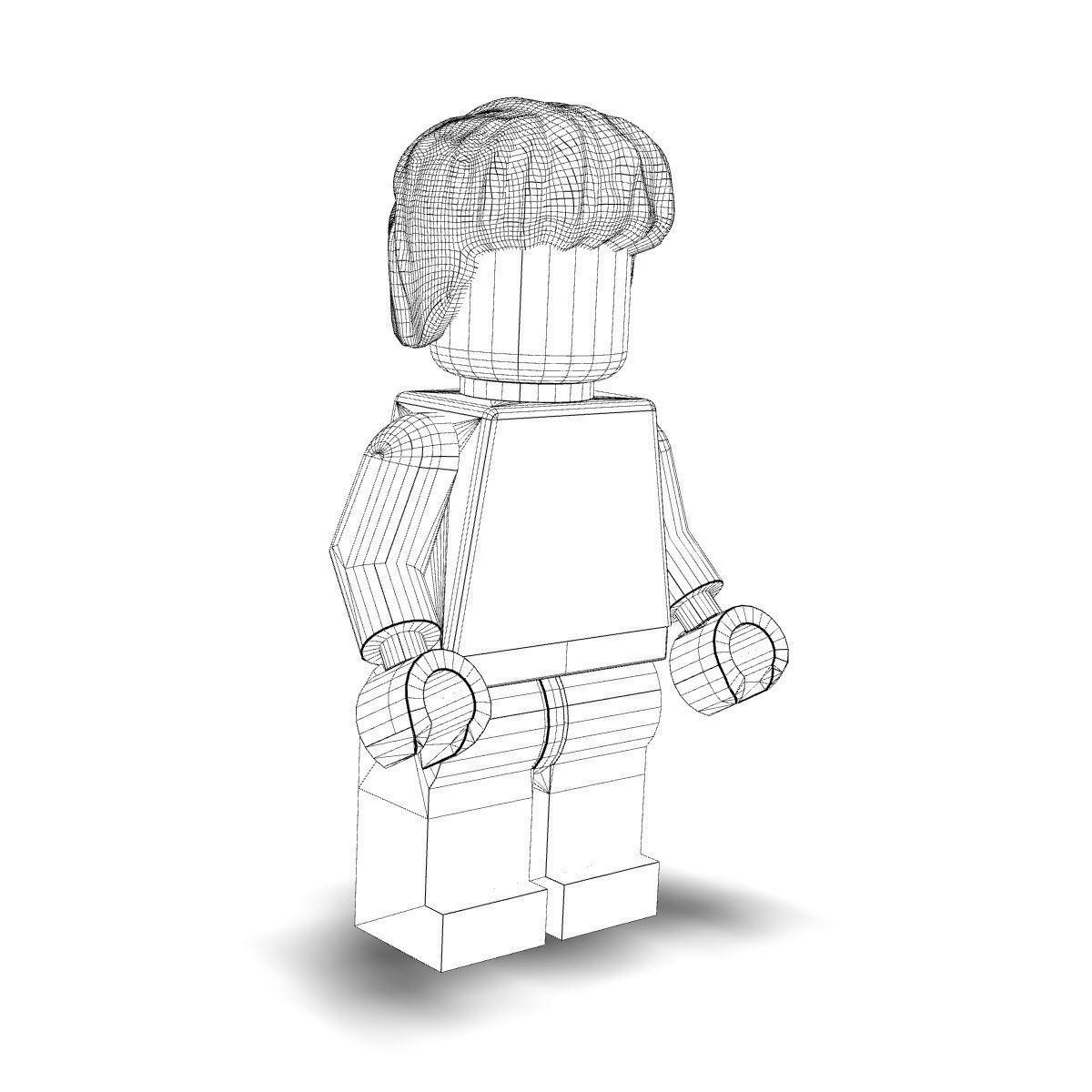 HarryPotterCasual lego harry potter minifigure 3D model_5