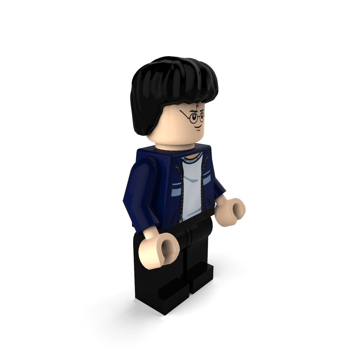 HarryPotterCasual lego harry potter minifigure 3D model_1