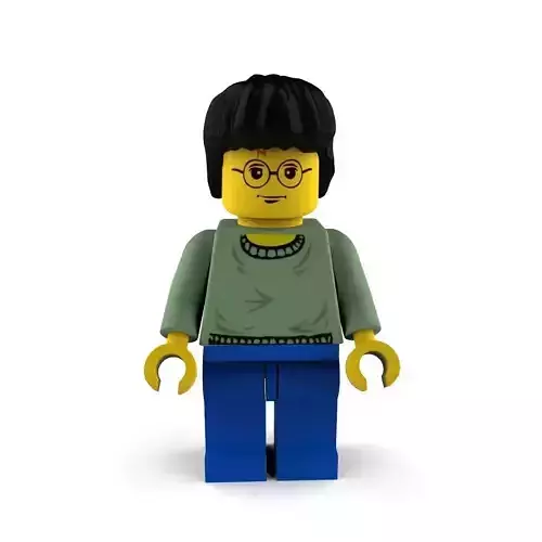 HarryPotter lego figure with glasses 3D model