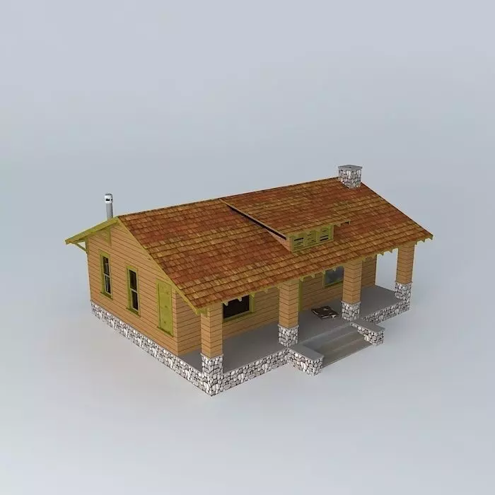 Abandoned Cabin Free 3D model