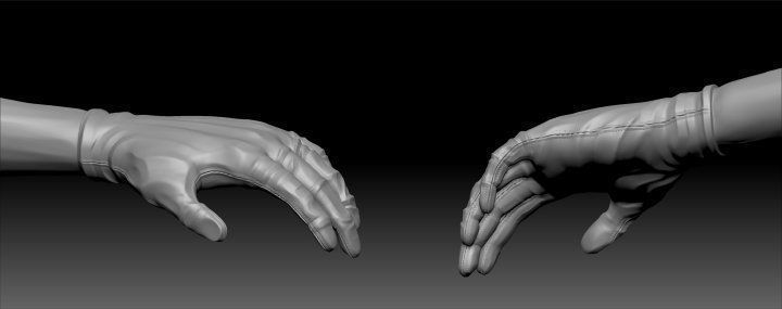 T Pose not rigged Cowboy Ken Ronan AAA Low-poly 3D model_12