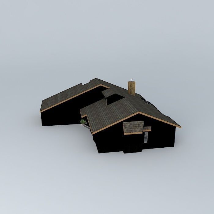 Modern House Free 3D model_2