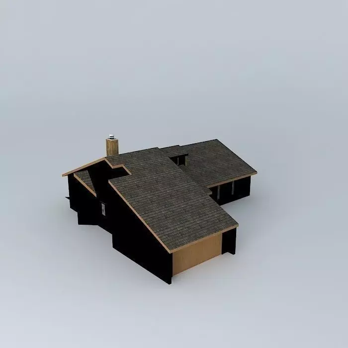 Modern House Free 3D model_0