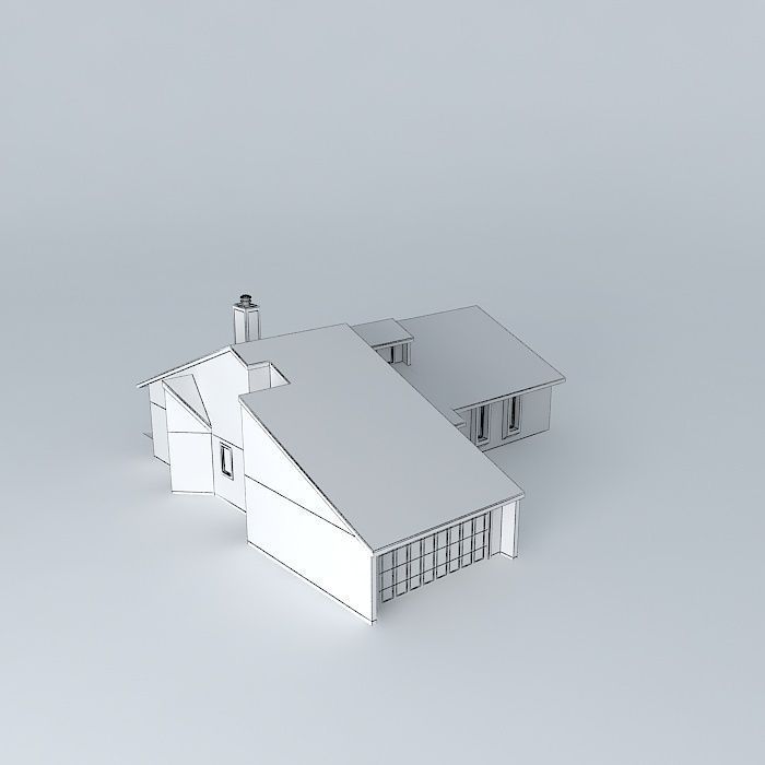 Modern House Free 3D model_3