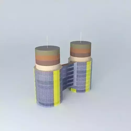 Cable 8 building with two towers